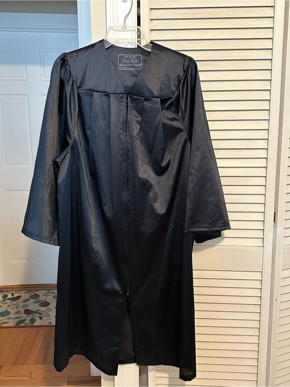 Oak Hall Dark Blue Graduation Gown for Women - Classic Academic Robe